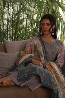 Orra I Delia Unstitched Lawn I Gulaal