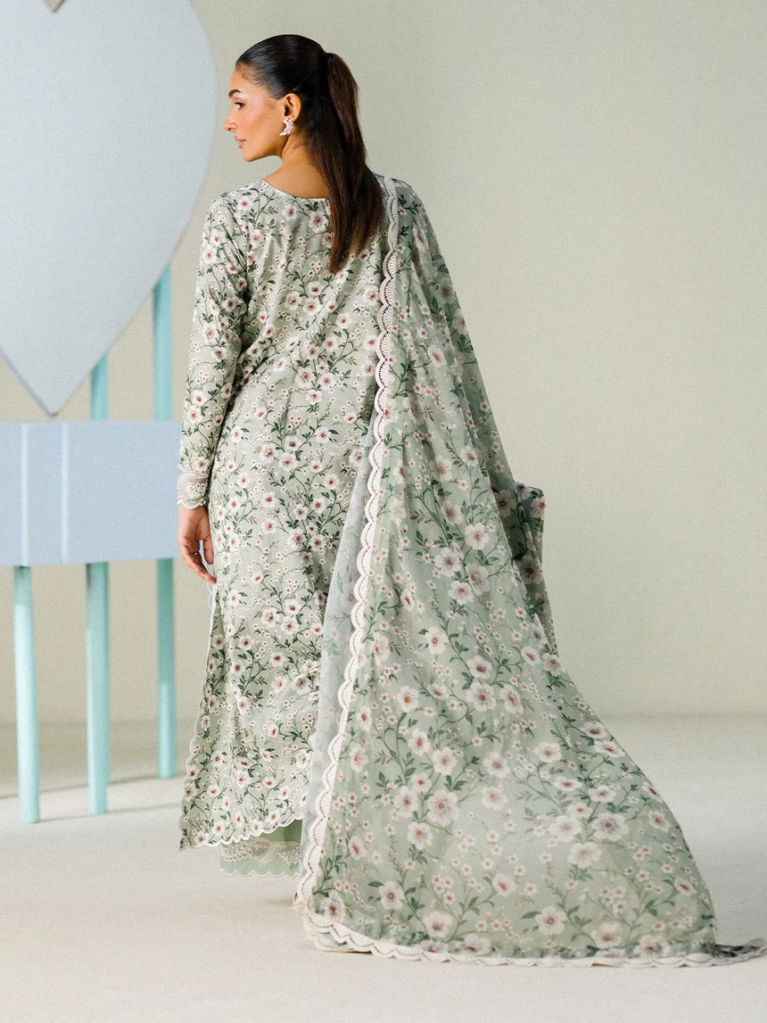 MINT MUSE I Unstitched Printed Lawn I Faiza Faisal