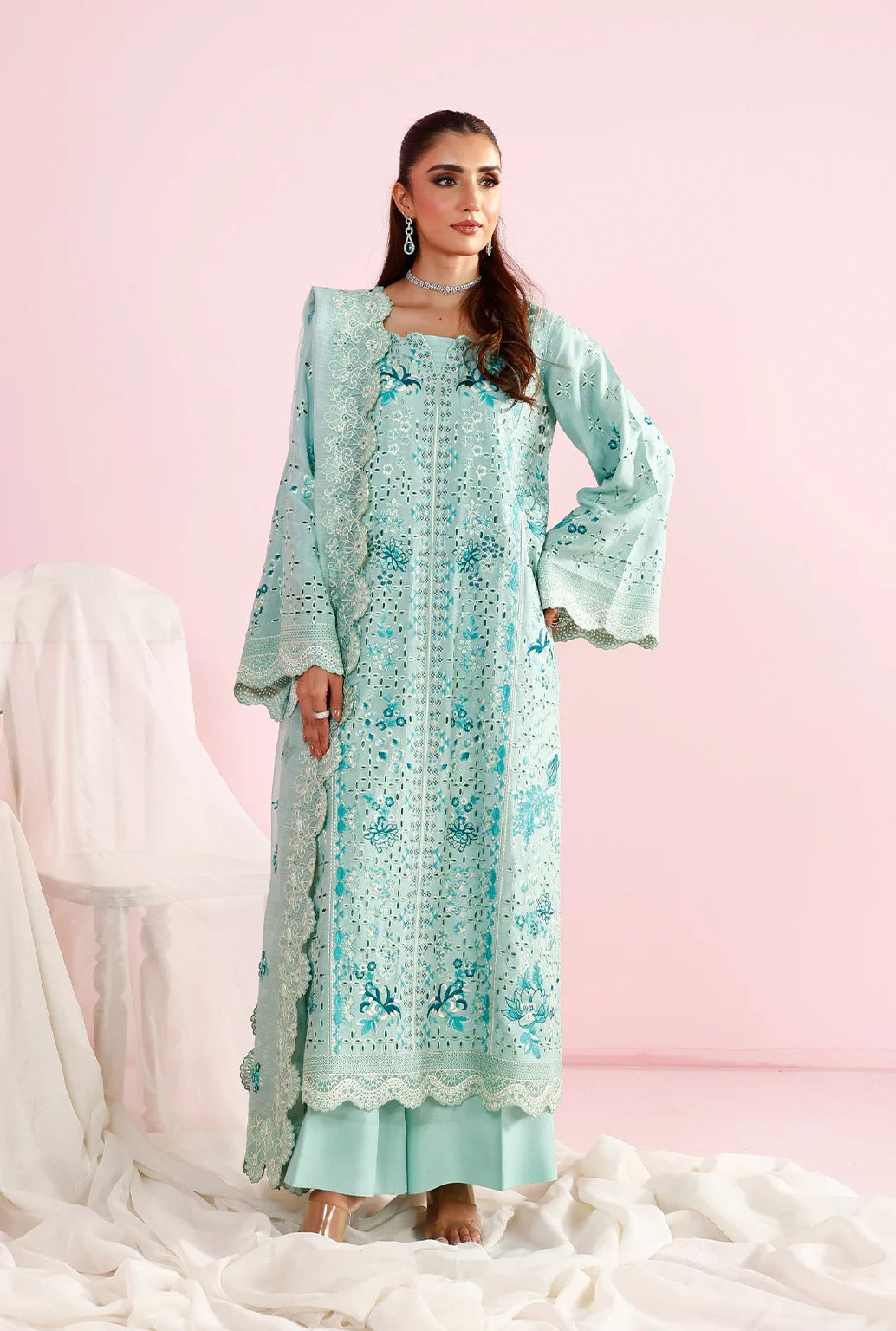 DAISY I Eid edit'26 tropical silk I Saad Shaikh Main image