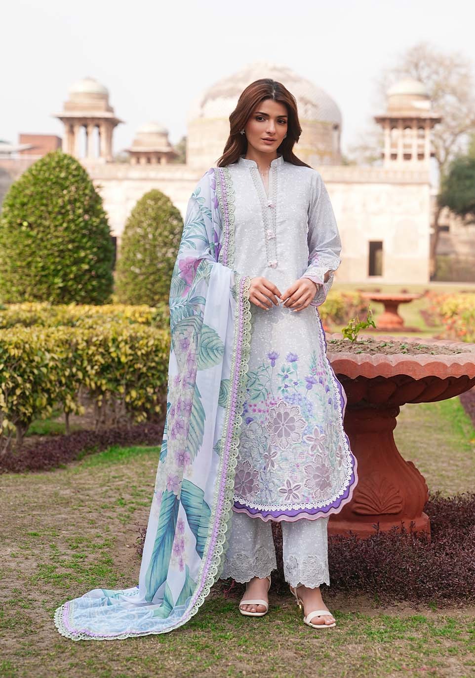 ZQL003 I The Anga Portal Luxe Lawn Eid Edit'26 I Zarqash