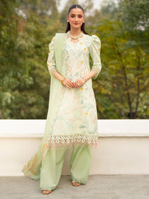 AN-012 | 3 PC Lawn I Angan Embroidered Lawn '26 I MAHNUR