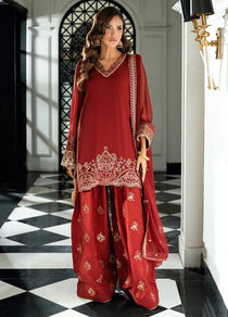 CT 27009 Rue - Maison d'Or | Embroidered Chiffon Unstitched | Sahane