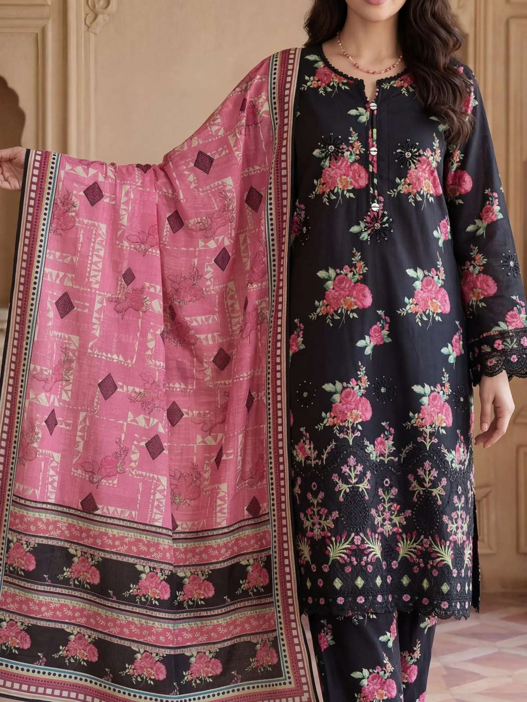 MAHAY - Festive Lawn Print Embroidered Collection | Dressline