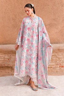 VELVET DUSK-3PC PRINTED & EMBROIDERED LAWN SUIT I EID LAWN '26 I Cross Stitch