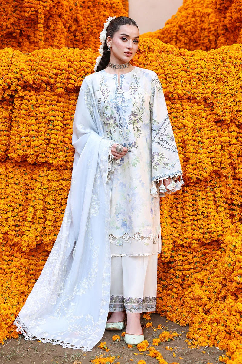 LILAC WHISPER-3PC PRINTED & EMBROIDERED LAWN SUIT I EID LAWN '26 I Cross Stitch