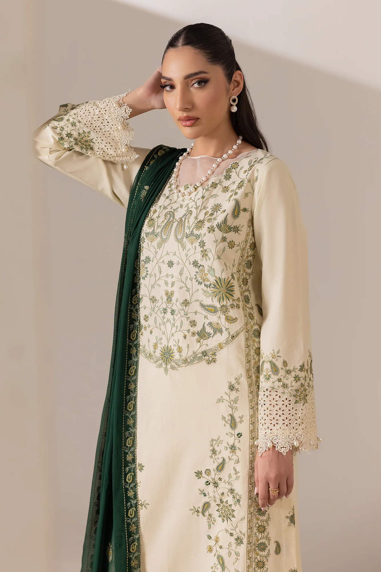 Embroidered Chiffon Dopatta 05 I Premium Edition I RajBari