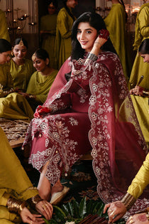 CRIMSON DRAPE-3PC EMBROIDERED LAWN SUIT I EID LAWN '26 I Cross Stitch