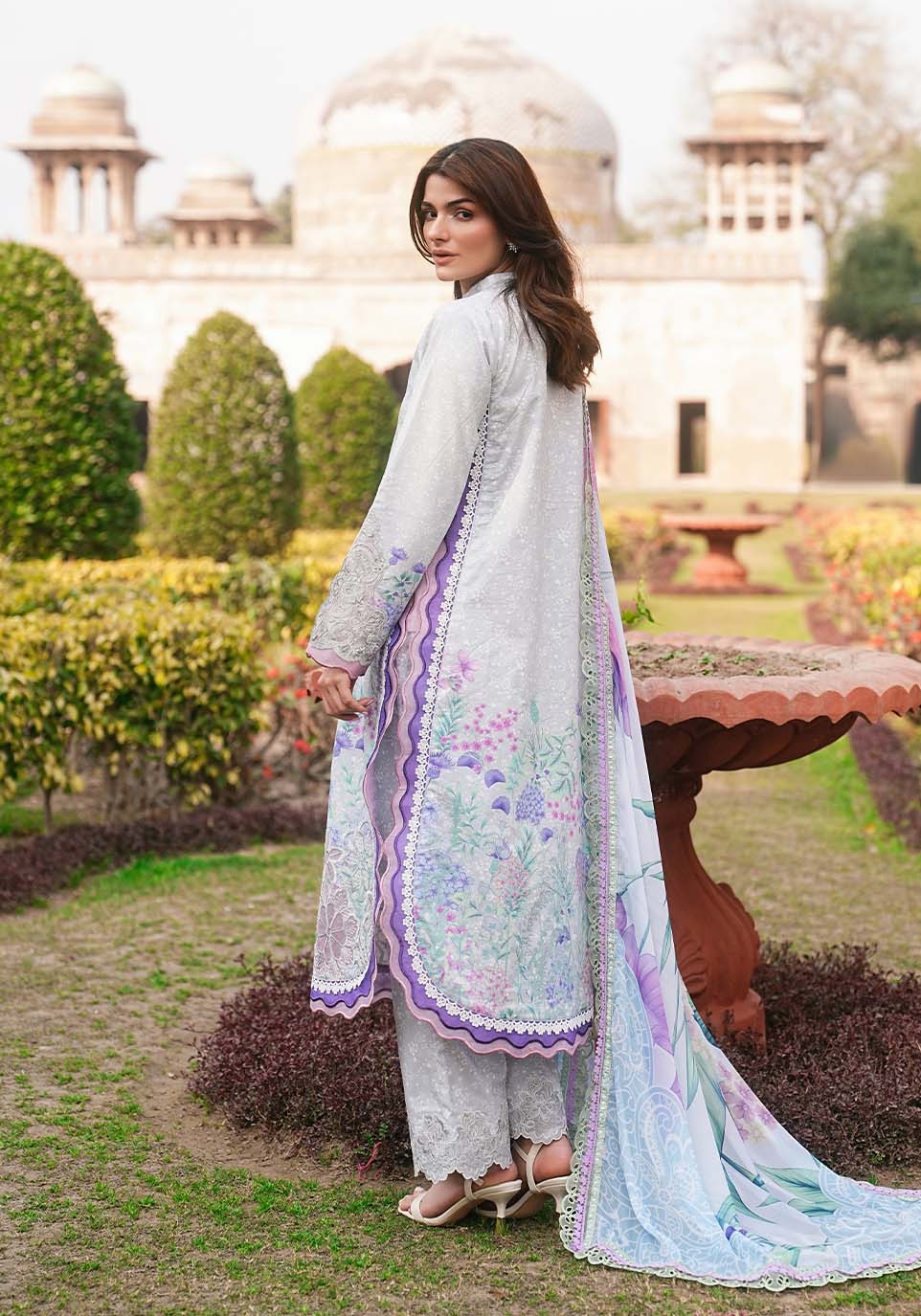ZQL003 I The Anga Portal Luxe Lawn Eid Edit'26 I Zarqash Secondary image