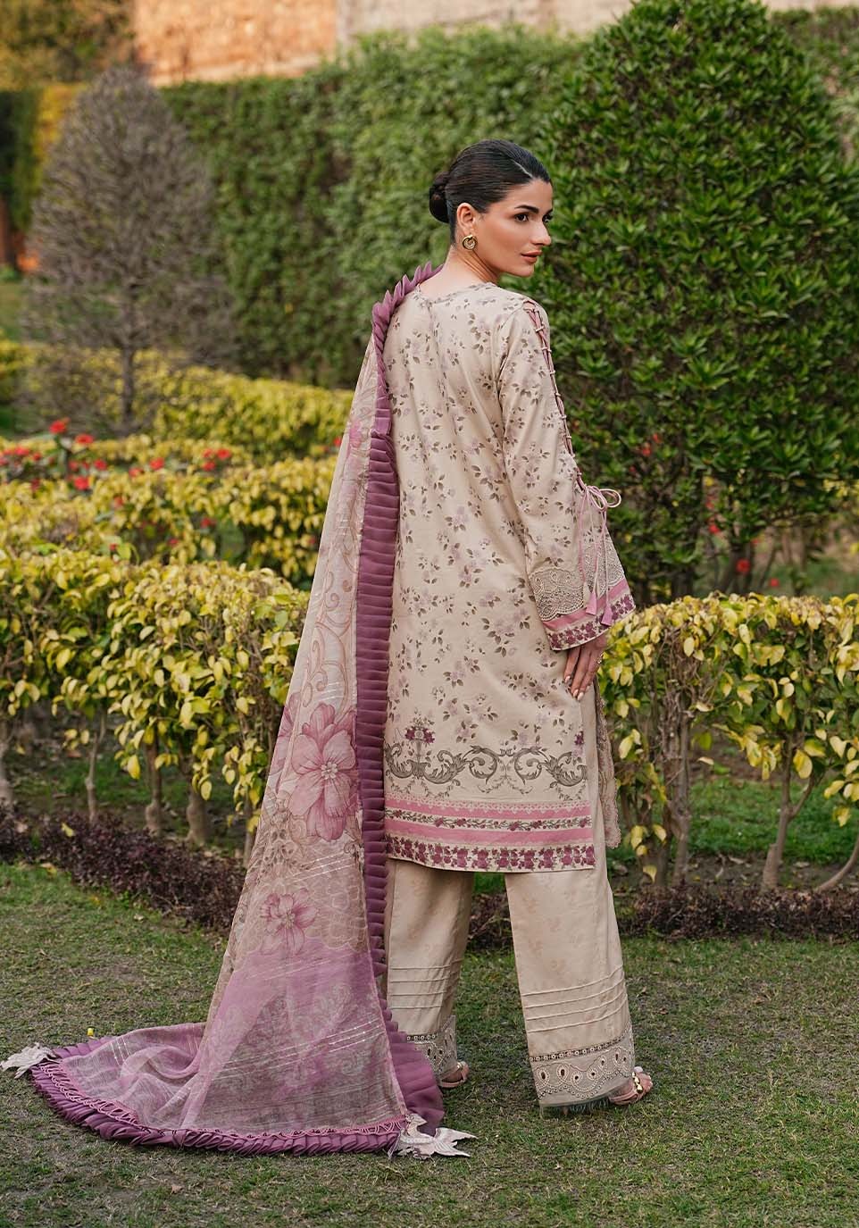 ZQL004 I The Anga Portal Luxe Lawn Eid Edit'26 I Zarqash Secondary image