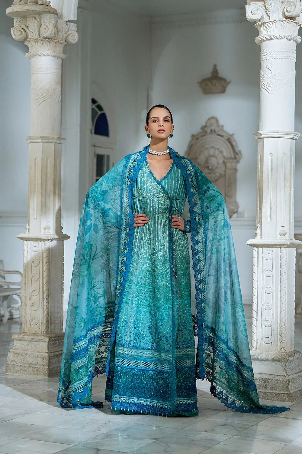 Design 6A I Luxury Lawn Eid Edition 2026 Unstitched I Sobia Nazir Main image