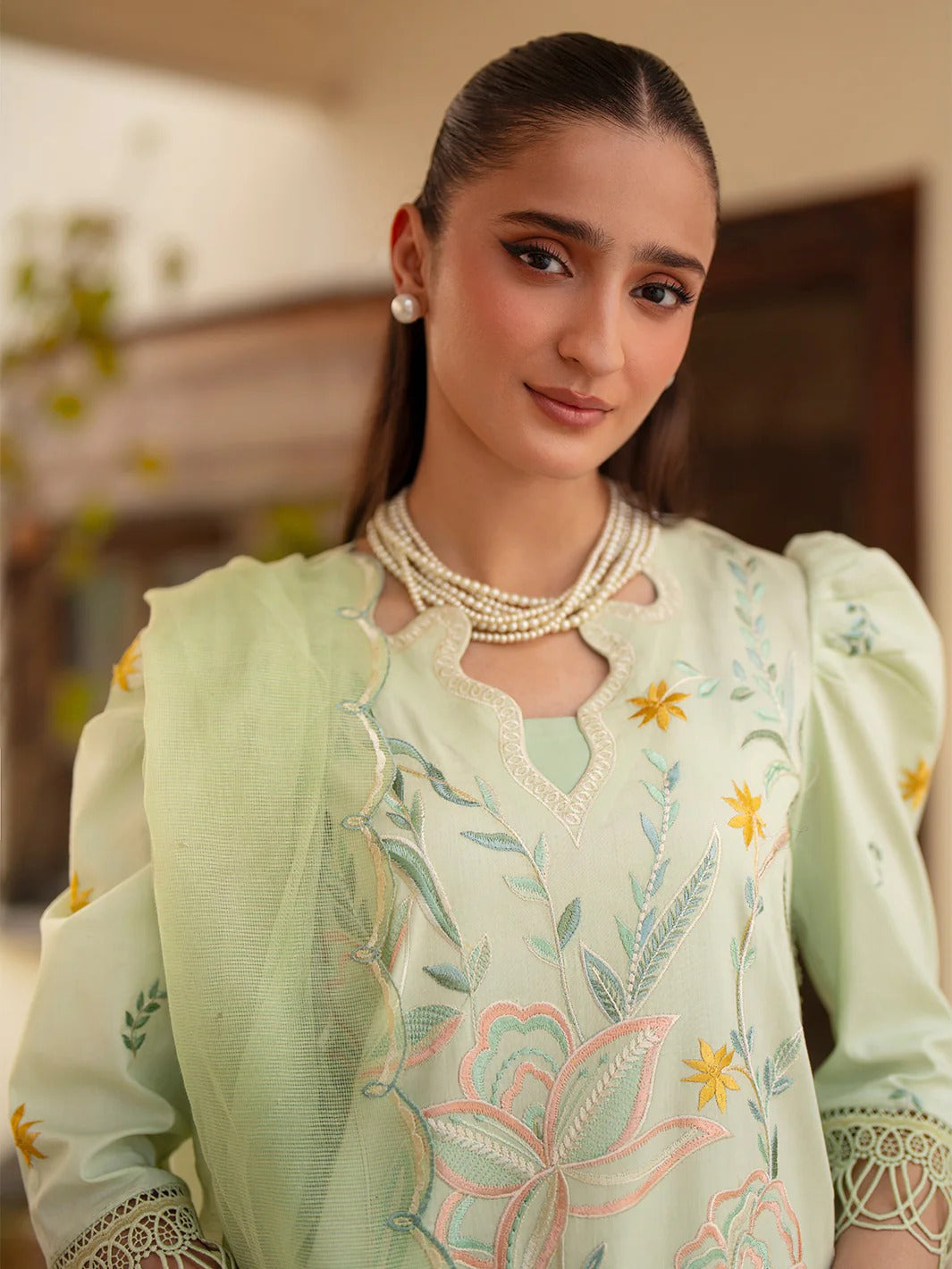 AN-012 | 3 PC Lawn I Angan Embroidered Lawn '26 I MAHNUR
