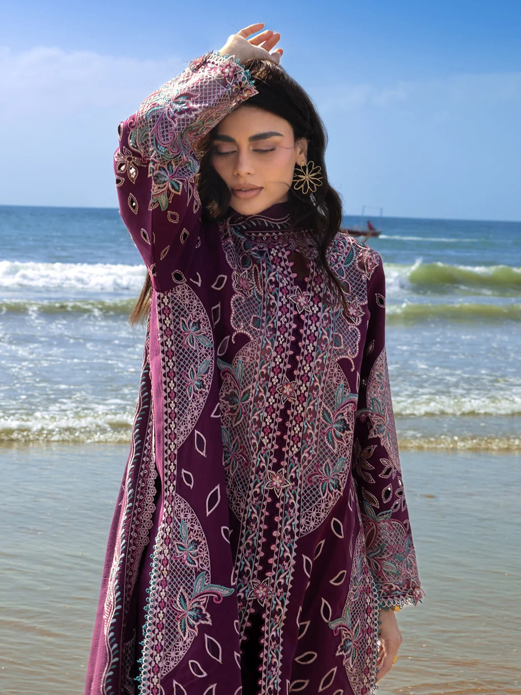 S-01 | Sirene Luxury Lawn '26 I MAHNUR Main image