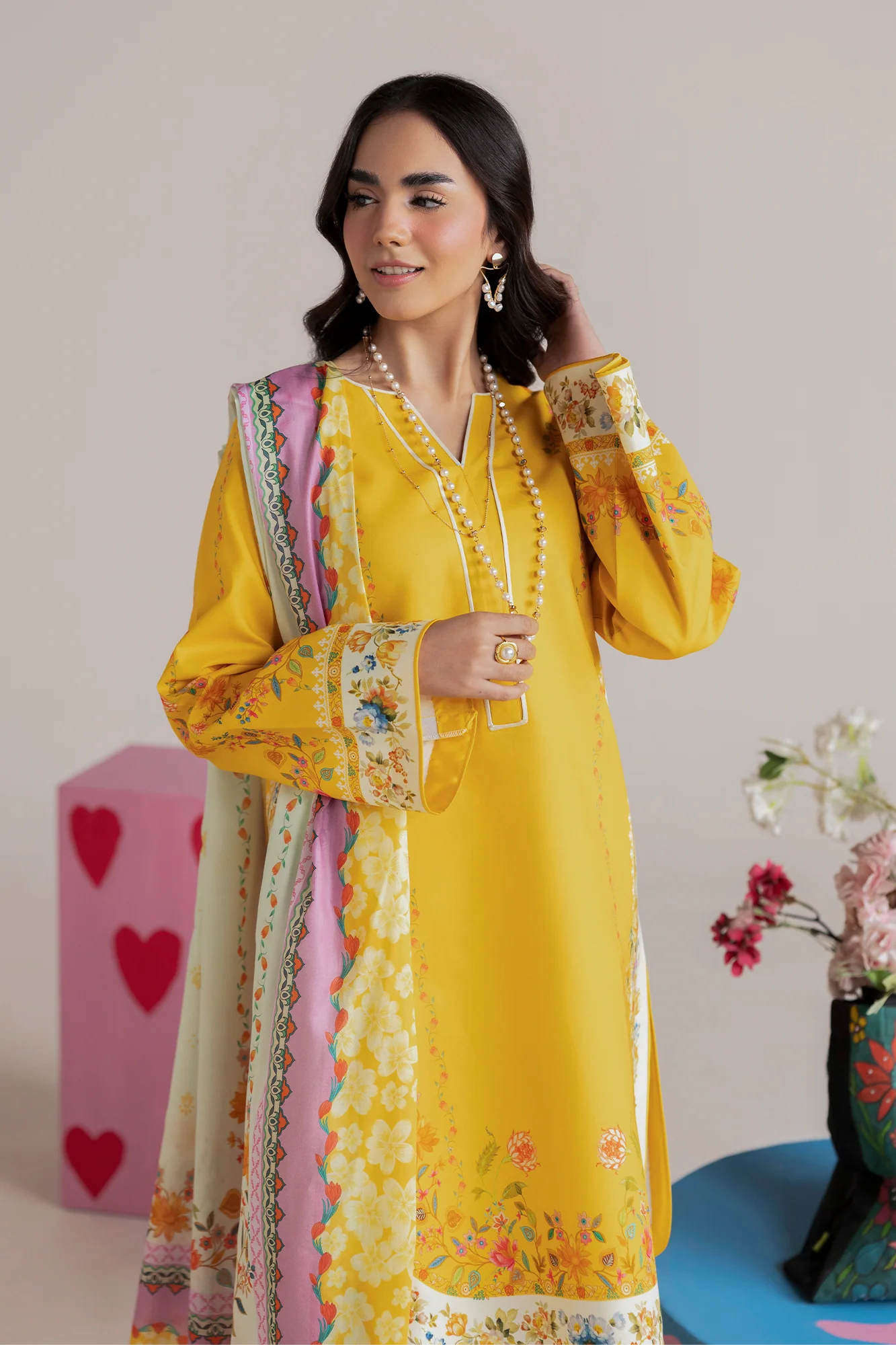 Unstitched Cord 06 I Amal Summer Prints 2Pc I Rajbari