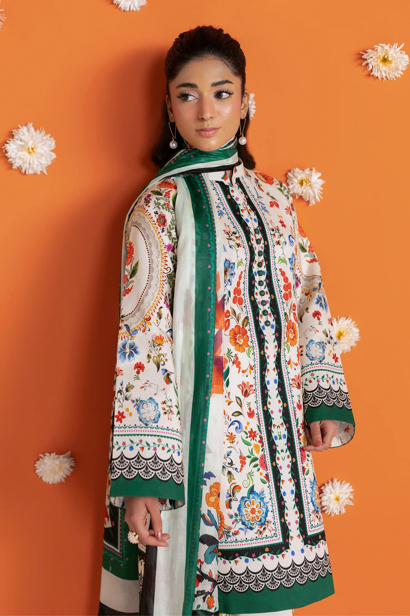 Unstitched Cord 14 I Amal Summer Prints 2Pc I Rajbari