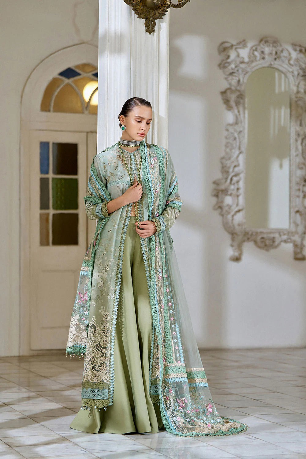 Design 12A I Luxury Lawn Eid Edition 2026 Unstitched I Sobia Nazir Secondary image