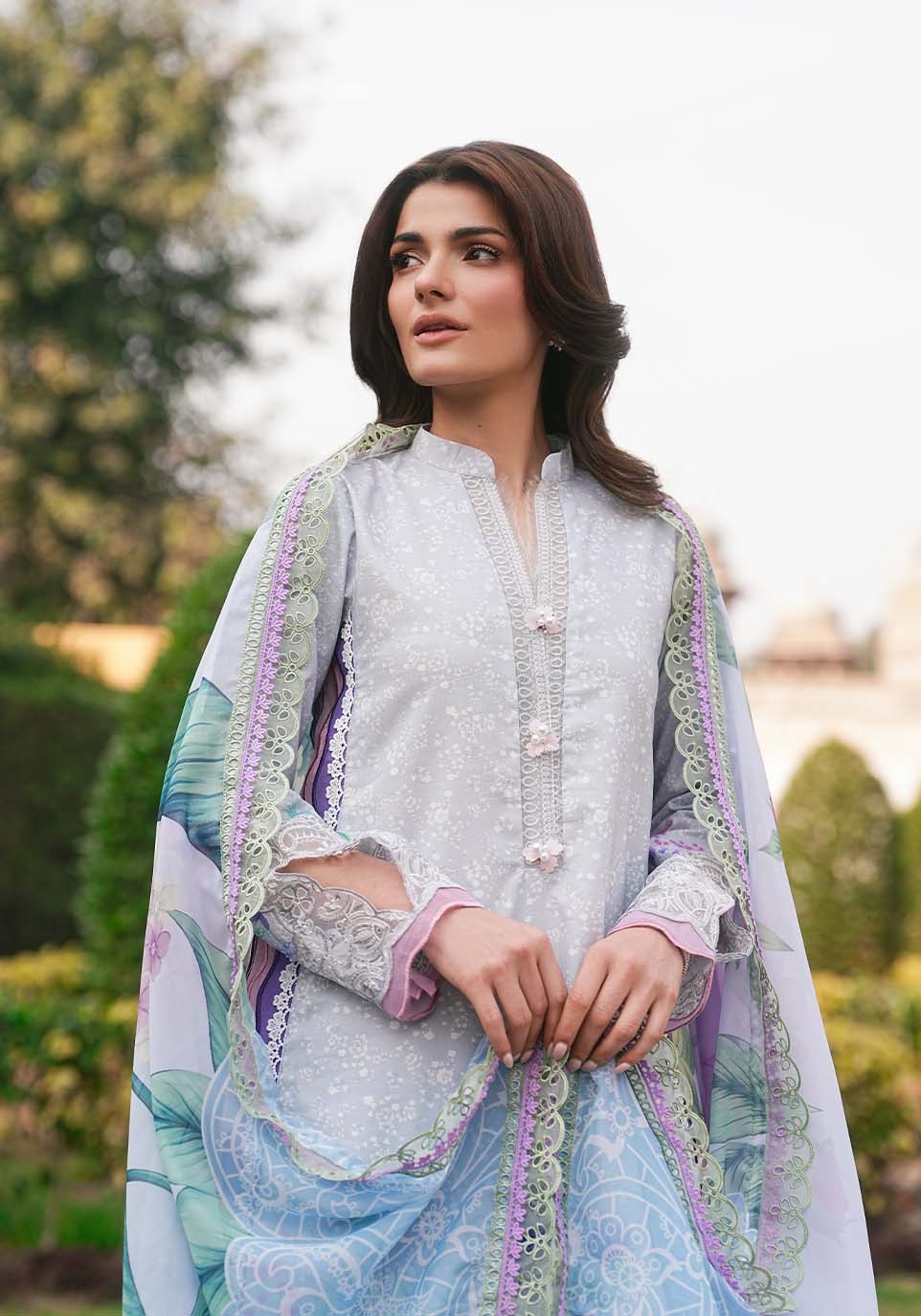 ZQL003 I The Anga Portal Luxe Lawn Eid Edit'26 I Zarqash