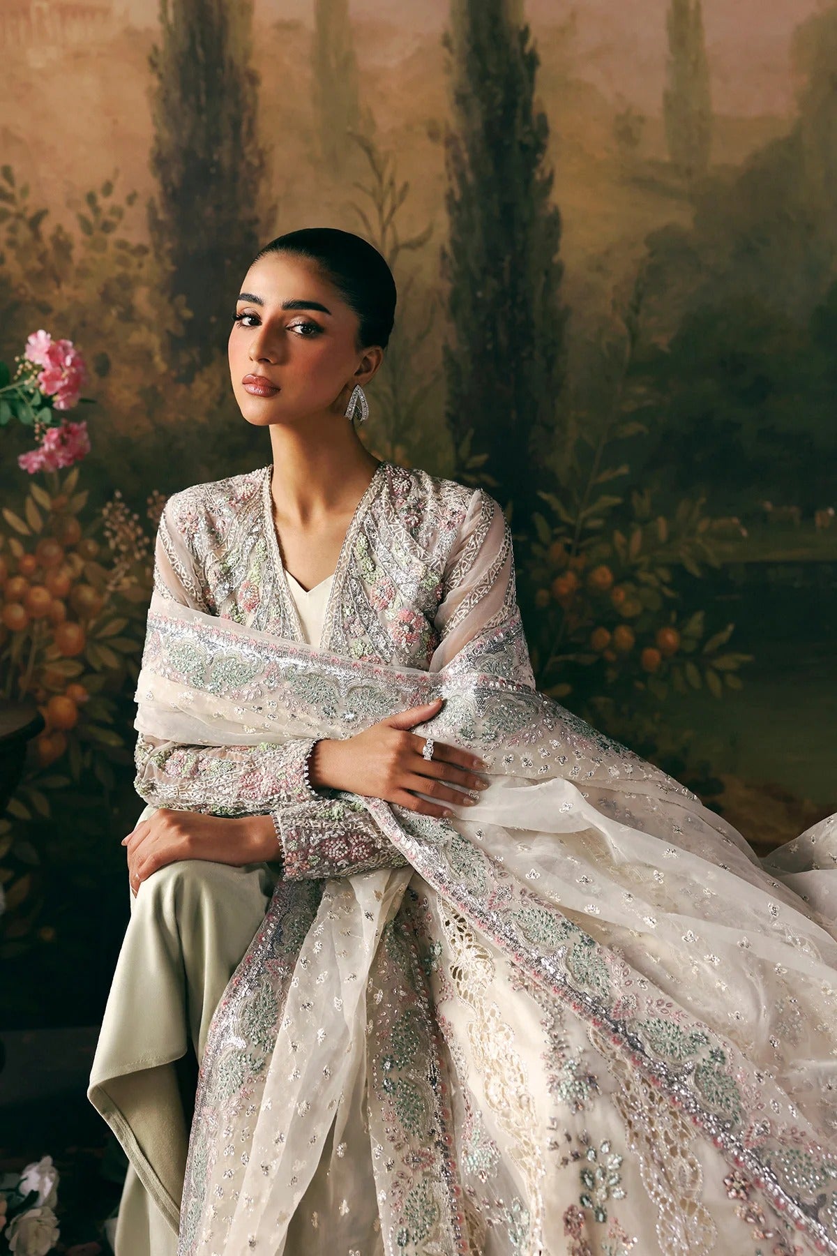 Queen | Festive Unstitched | Afrozeh Secondary image