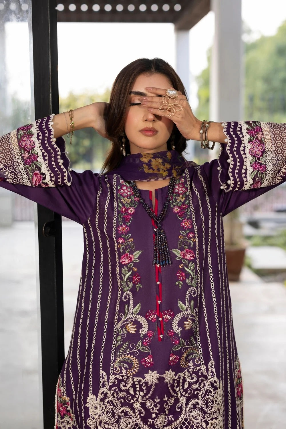 AIMA I DIL KASH unstitched lawn I Gulmina Secondary image