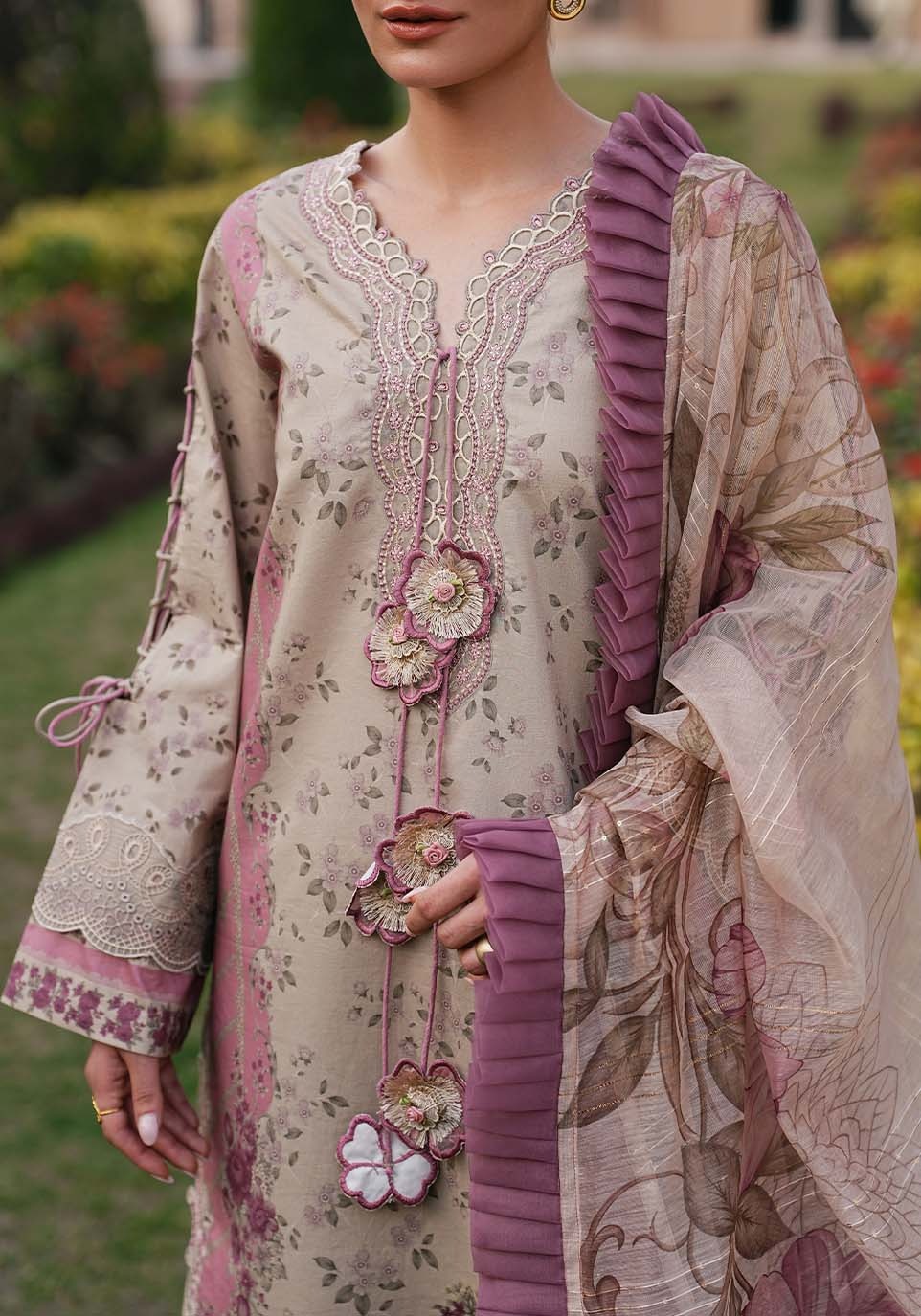 ZQL004 I The Anga Portal Luxe Lawn Eid Edit'26 I Zarqash