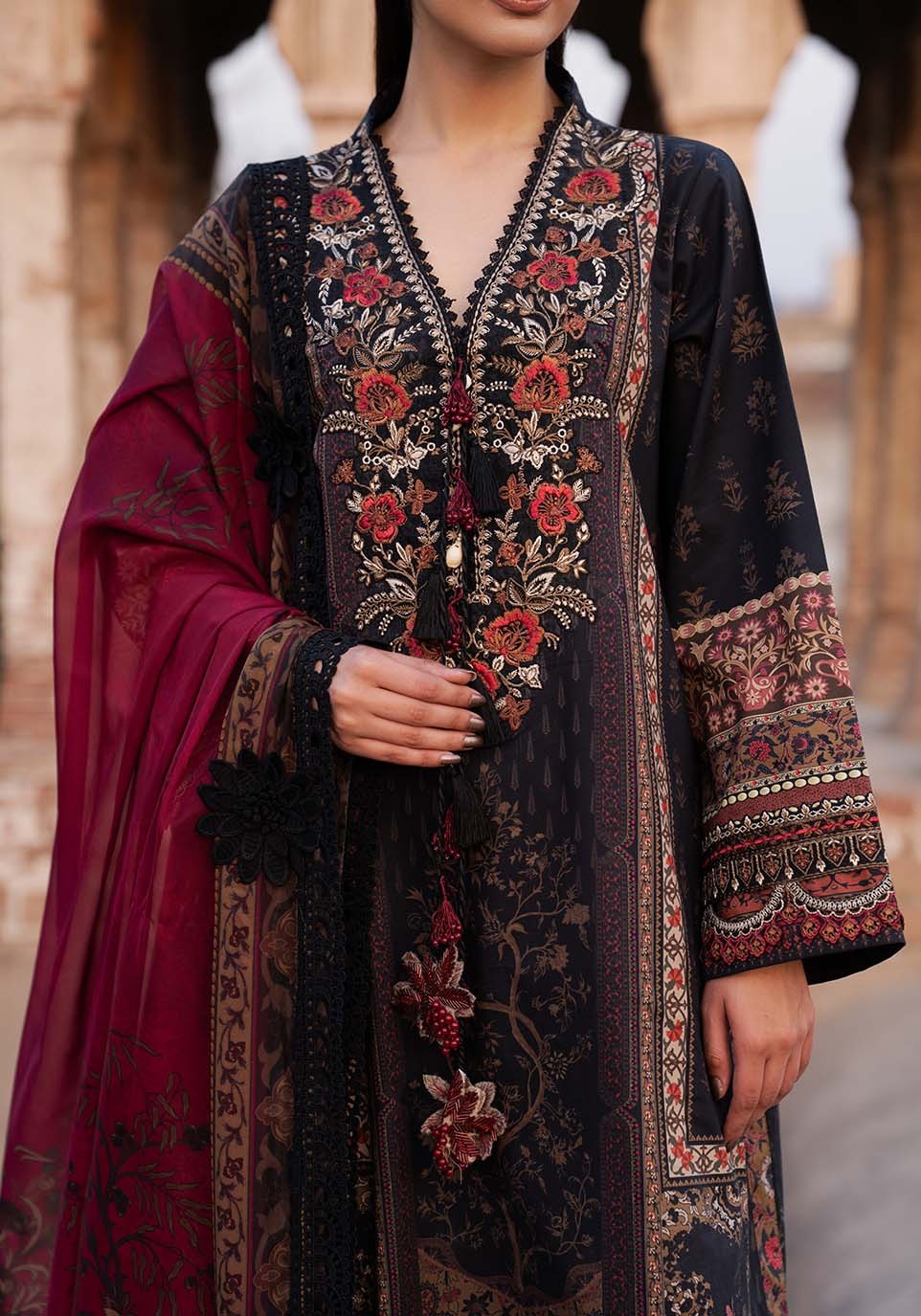 ZQL0012 I The Anga Portal Luxe Lawn Eid Edit'26 I Zarqash