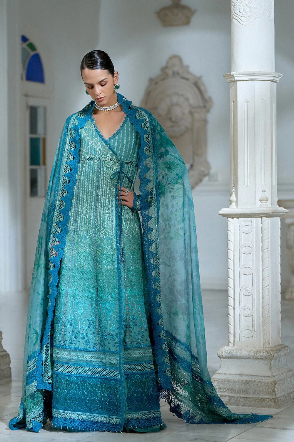 Design 6A I Luxury Lawn Eid Edition 2026 Unstitched I Sobia Nazir Secondary image