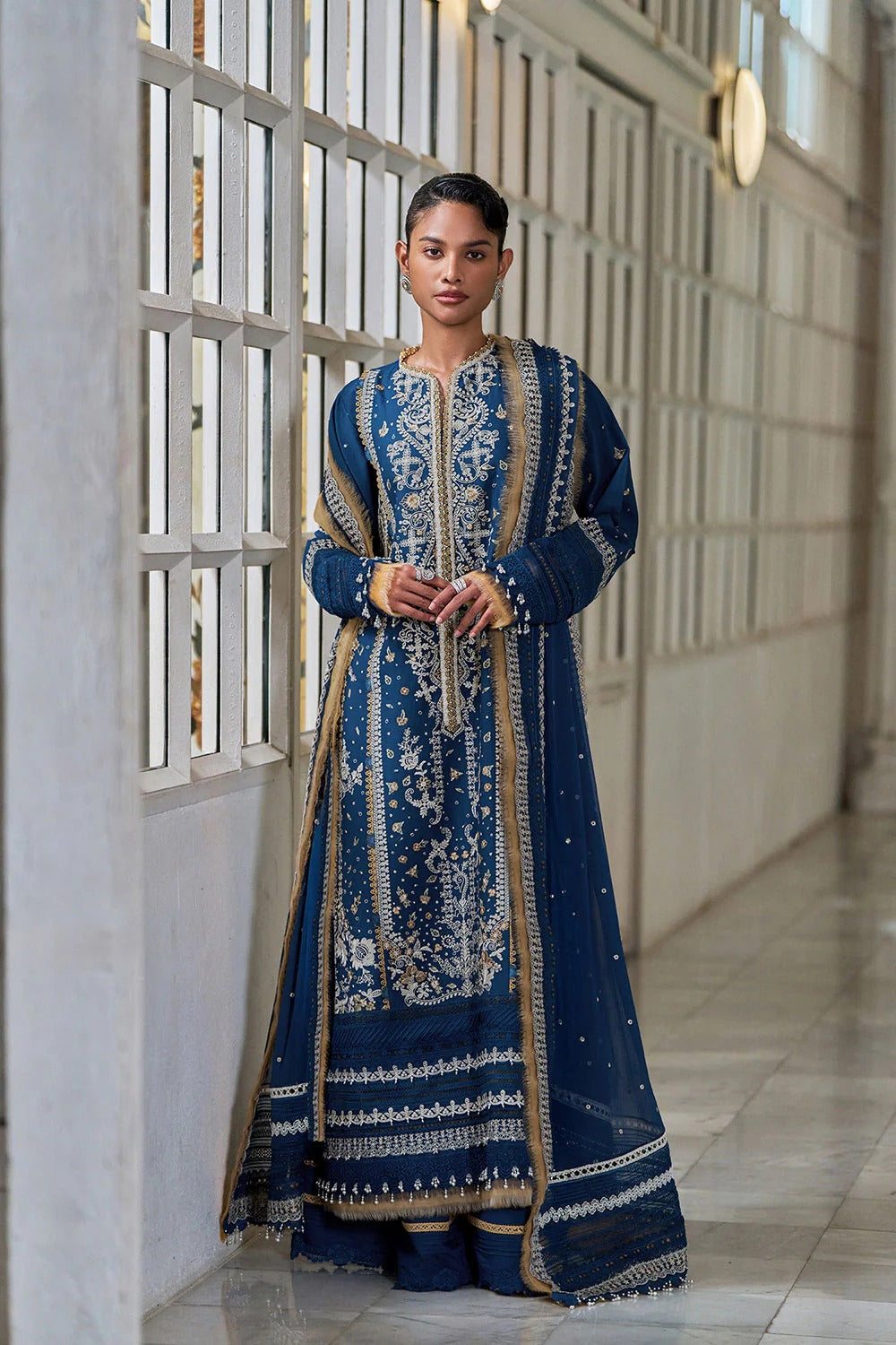 Design 8A I Luxury Lawn Eid Edition 2026 Unstitched I Sobia Nazir