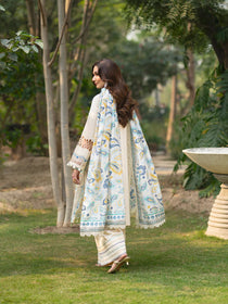 AN-005 | 3 PC Lawn I Angan Embroidered Lawn '26 I MAHNUR