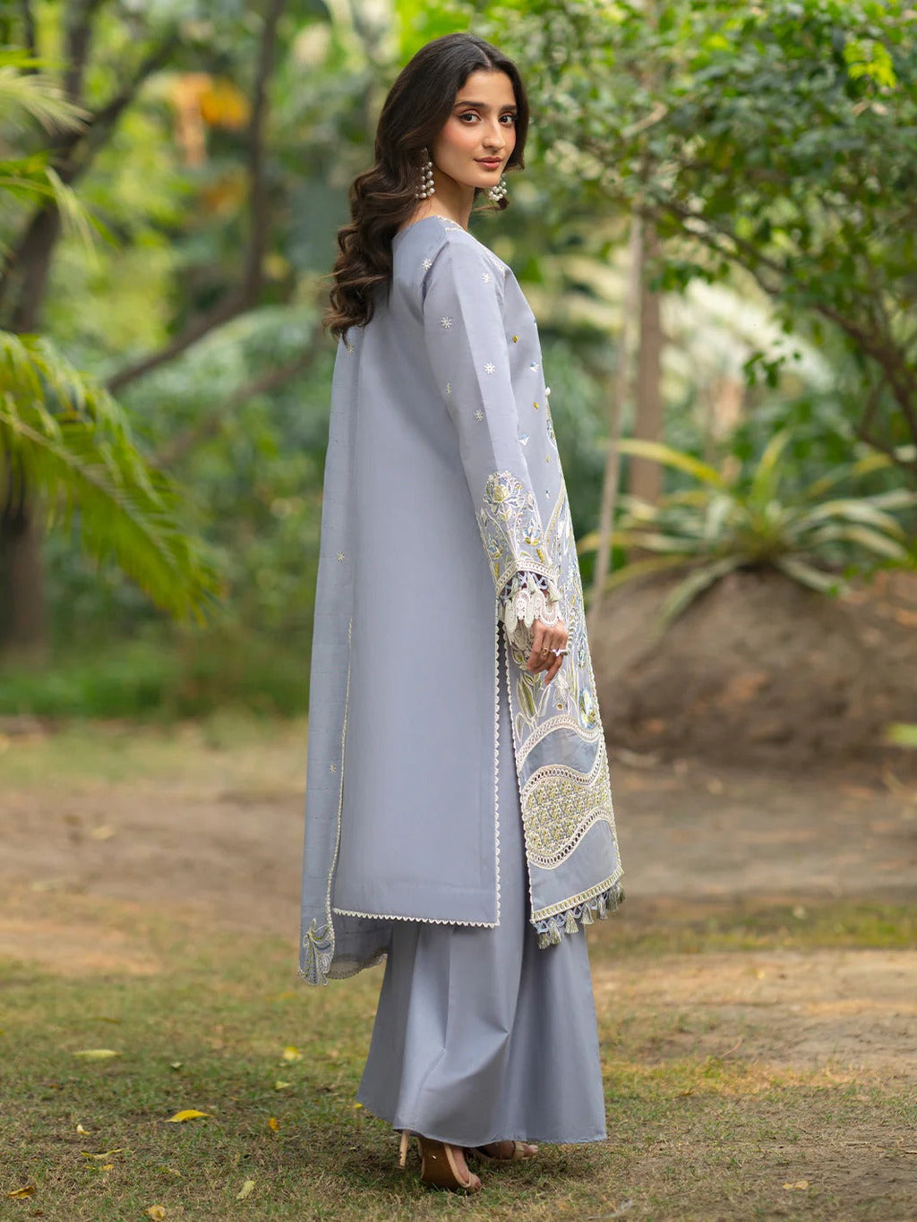 AN-006 | 3 PC Lawn I Angan Embroidered Lawn '26 I MAHNUR