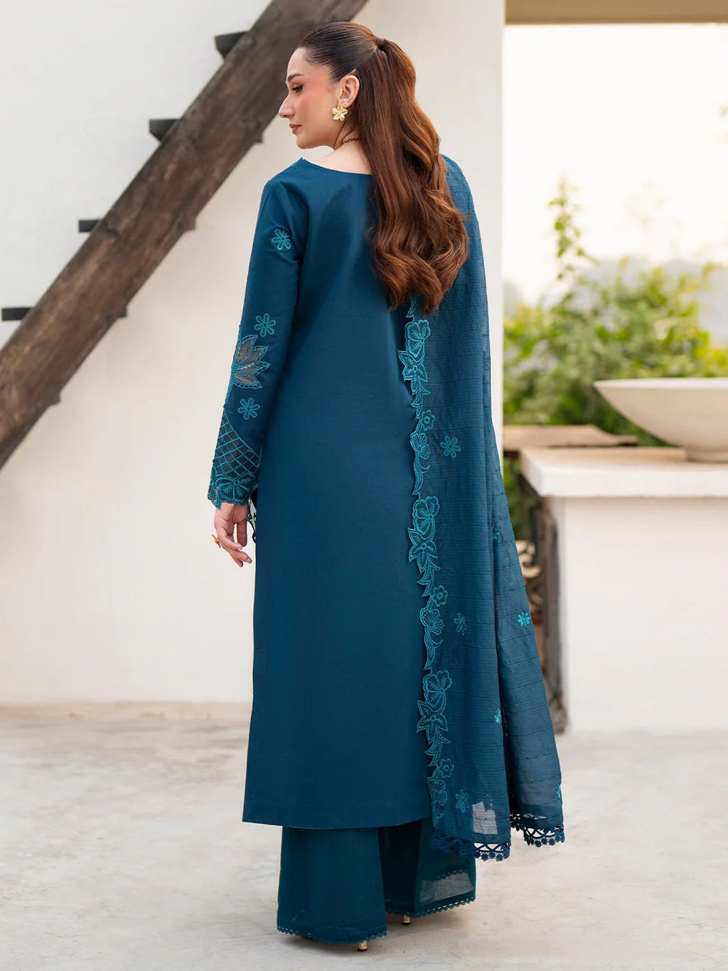 AN-014 | 3 PC Lawn I Angan Embroidered Lawn '26 I MAHNUR