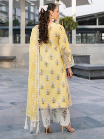 BW - 006 | 3 PC LAWN I Broadway Luxury Lawn '26 I MAHNUR