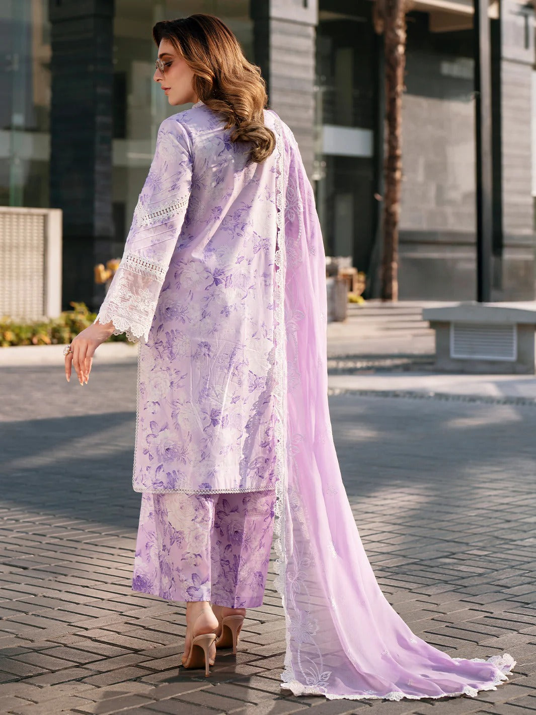 BW - 009 | 3 PC LAWN I Broadway Luxury Lawn '26 I MAHNUR Secondary image