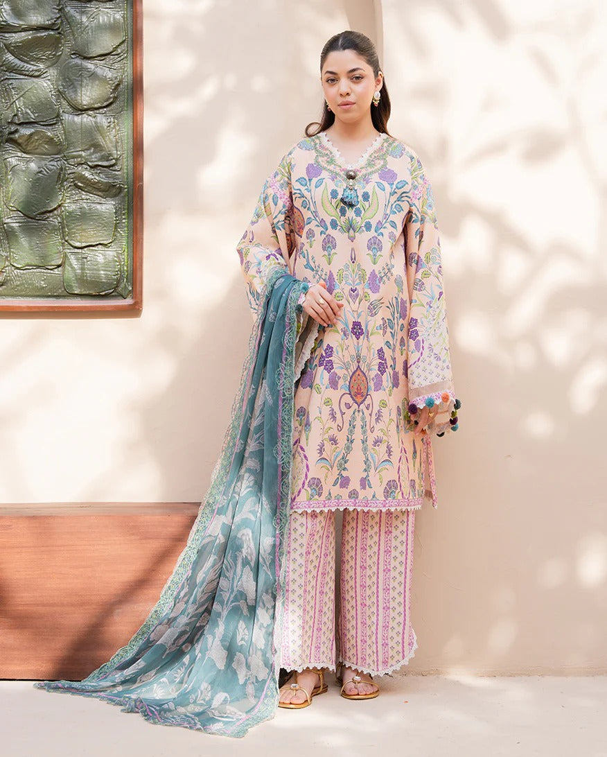 Rosewood Bloom I Summer in Bloom | Printed Lawn I Roheenaz
