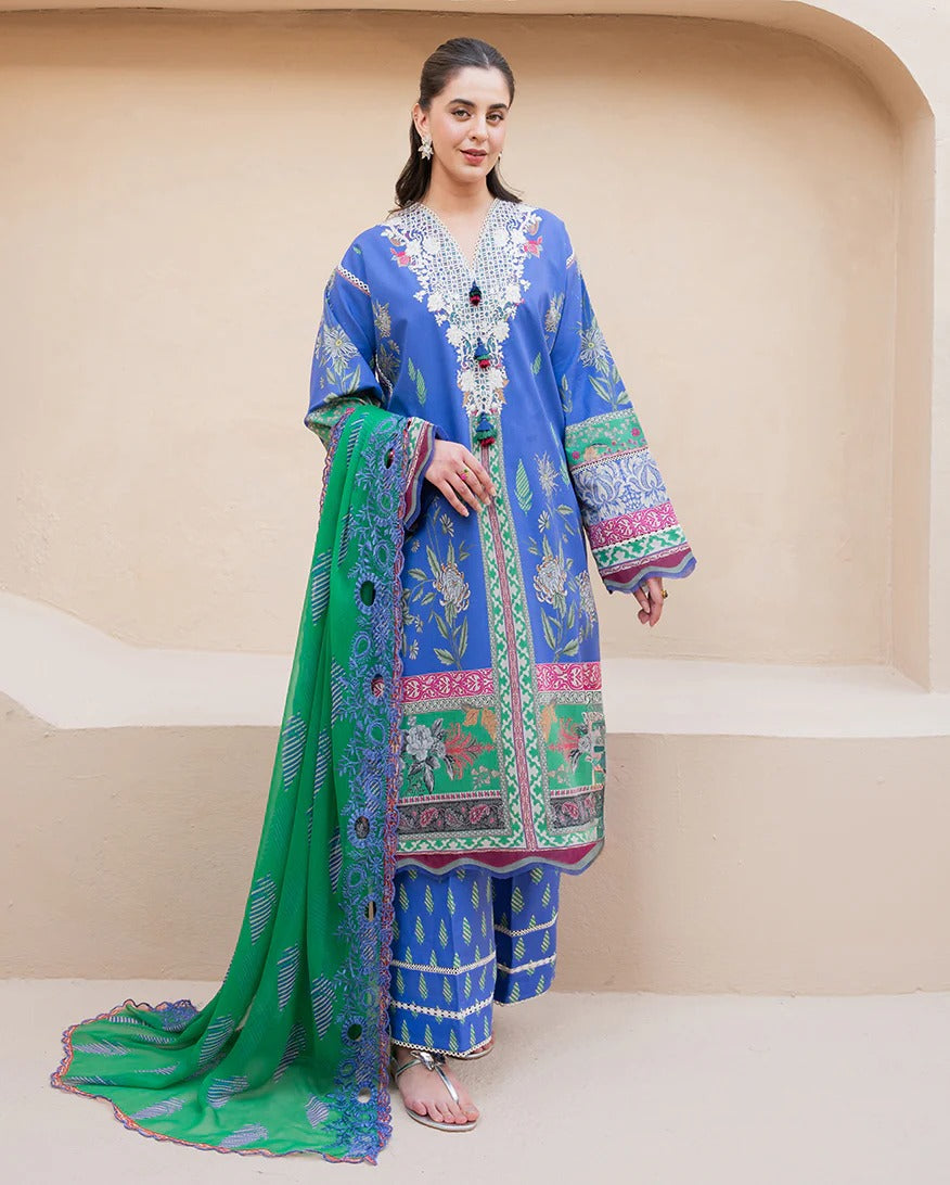 Rosewater Bloom I Summer in Bloom | Printed Lawn I Roheenaz Main image