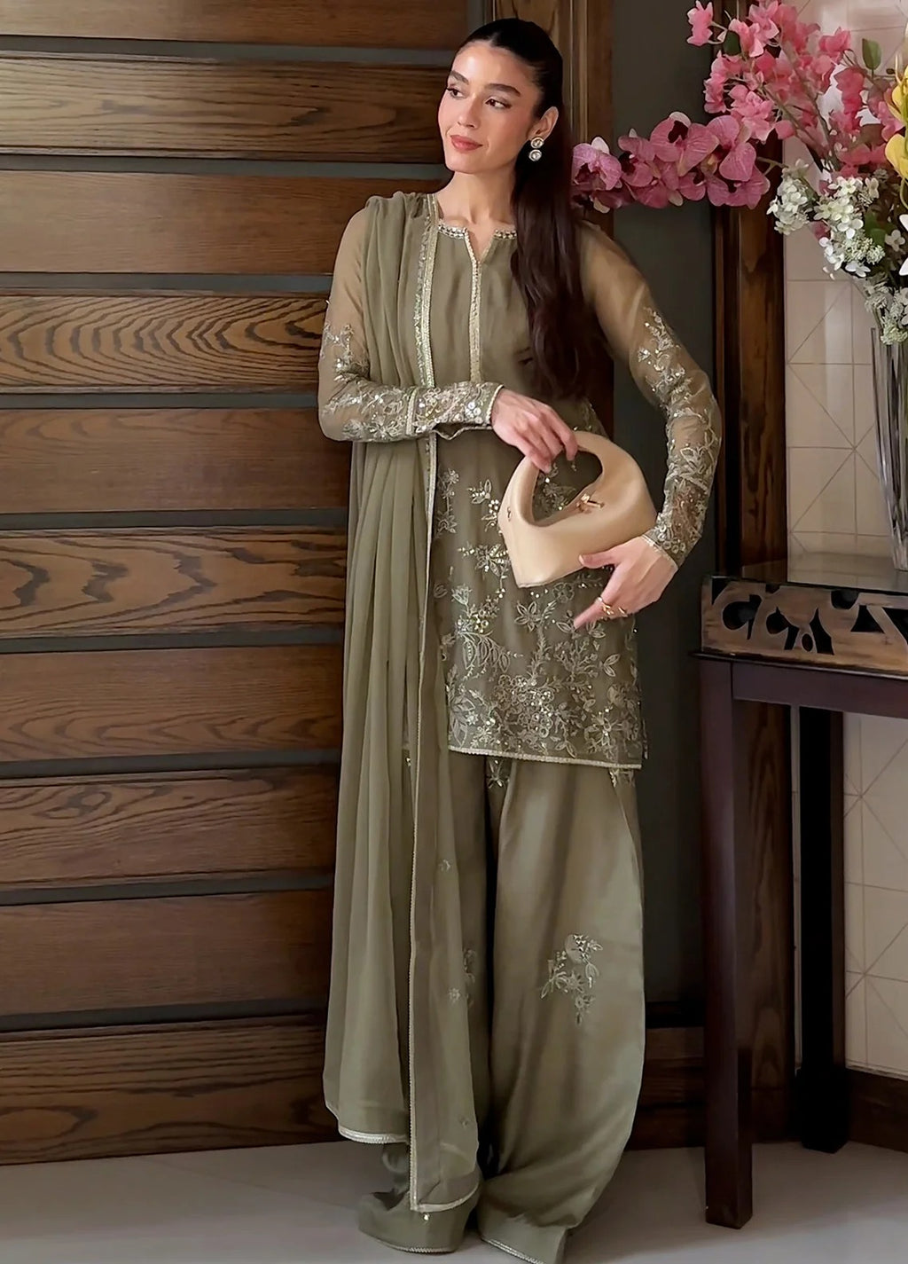 CT 27003 Chelye - Maison d'Or | Embroidered Chiffon Unstitched | Sahane
