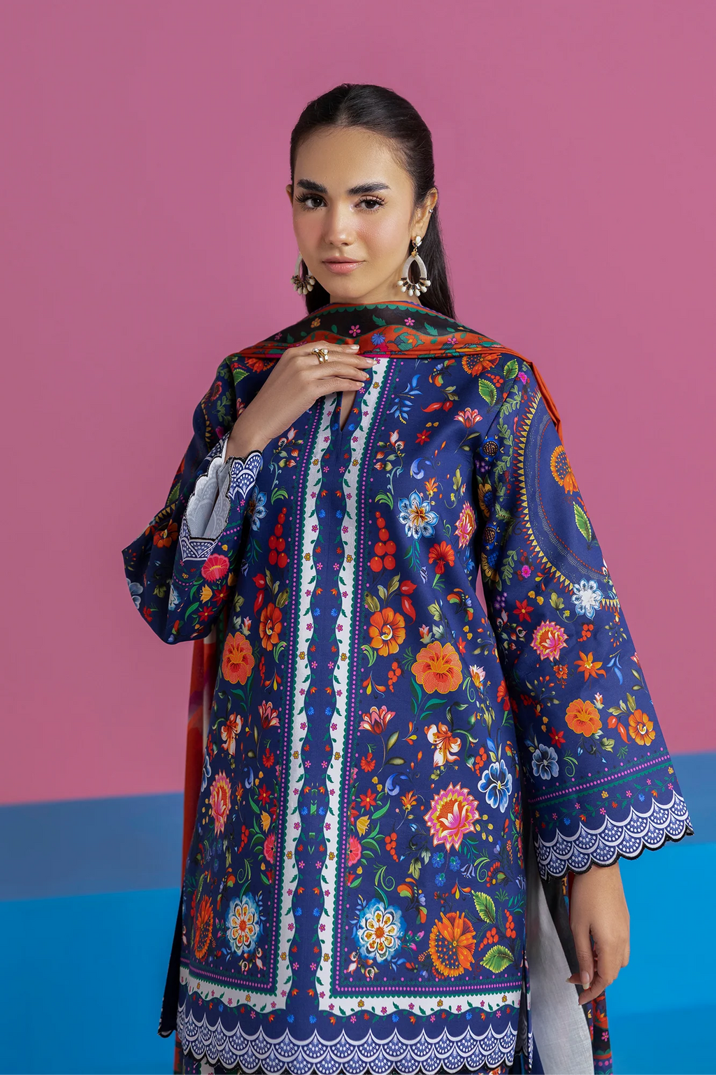 Unstitched Cord 16 I Amal Summer Prints 2Pc I Rajbari