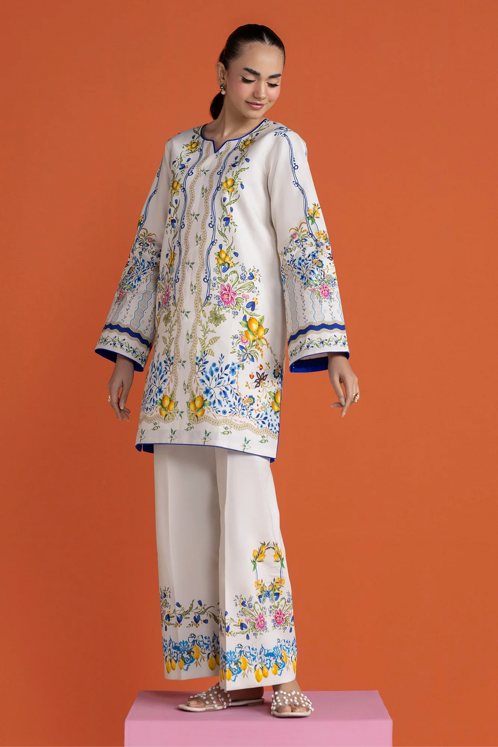 Unstitched Cord 03 I Amal Summer Prints 2Pc I Rajbari