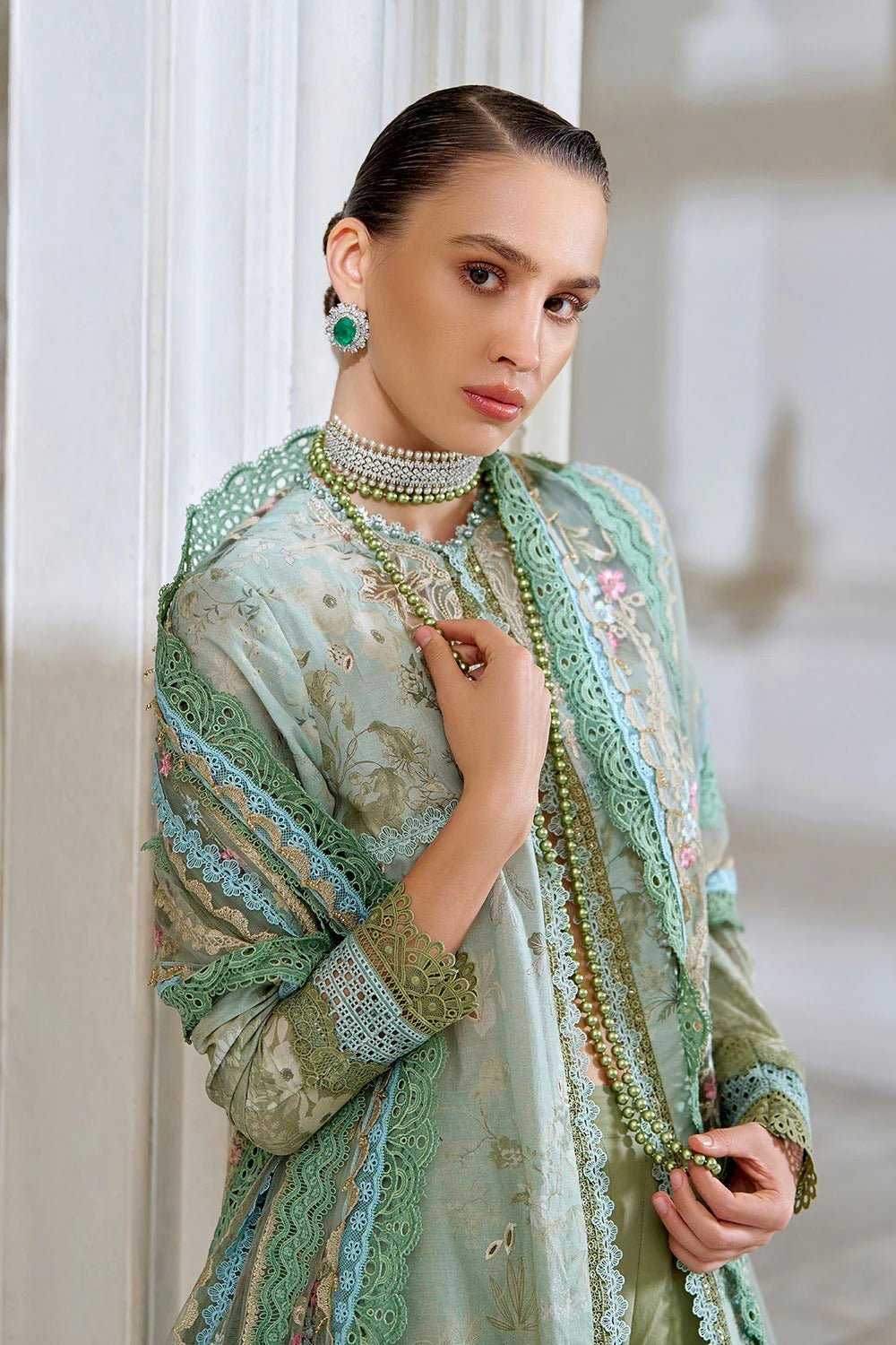 Design 12A I Luxury Lawn Eid Edition 2026 Unstitched I Sobia Nazir