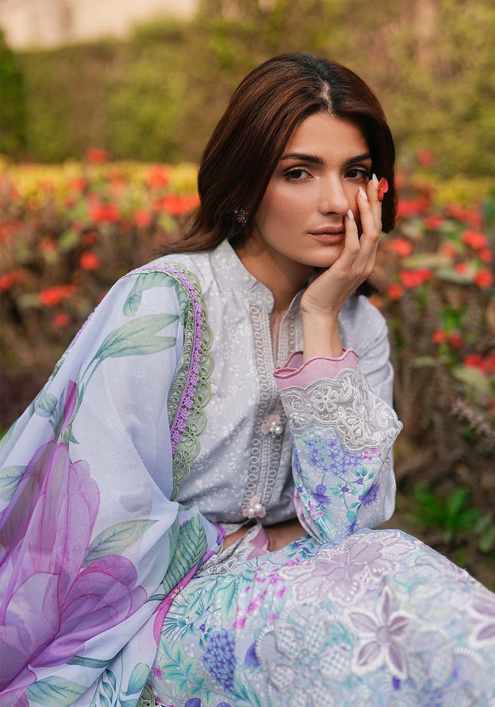 ZQL003 I The Anga Portal Luxe Lawn Eid Edit'26 I Zarqash