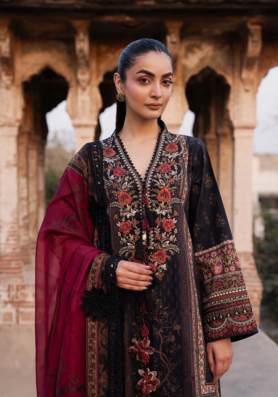 ZQL0012 I The Anga Portal Luxe Lawn Eid Edit'26 I Zarqash