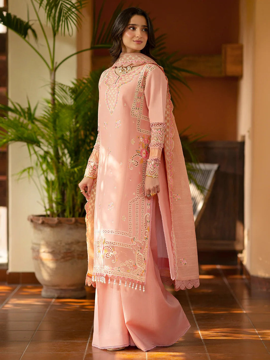 AN-004 | 3 PC Lawn I Angan Embroidered Lawn '26 I MAHNUR