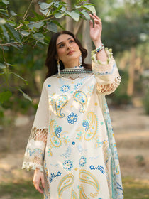 AN-005 | 3 PC Lawn I Angan Embroidered Lawn '26 I MAHNUR