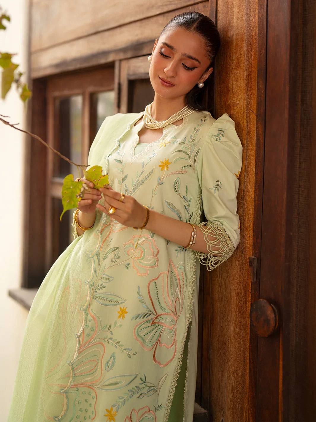 AN-012 | 3 PC Lawn I Angan Embroidered Lawn '26 I MAHNUR