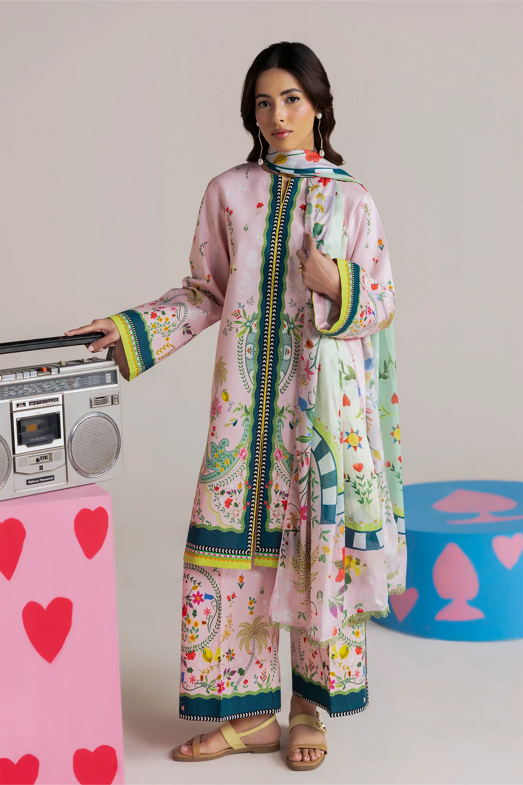 Unstitched Cord 11 I Amal Summer Prints 2Pc I Rajbari