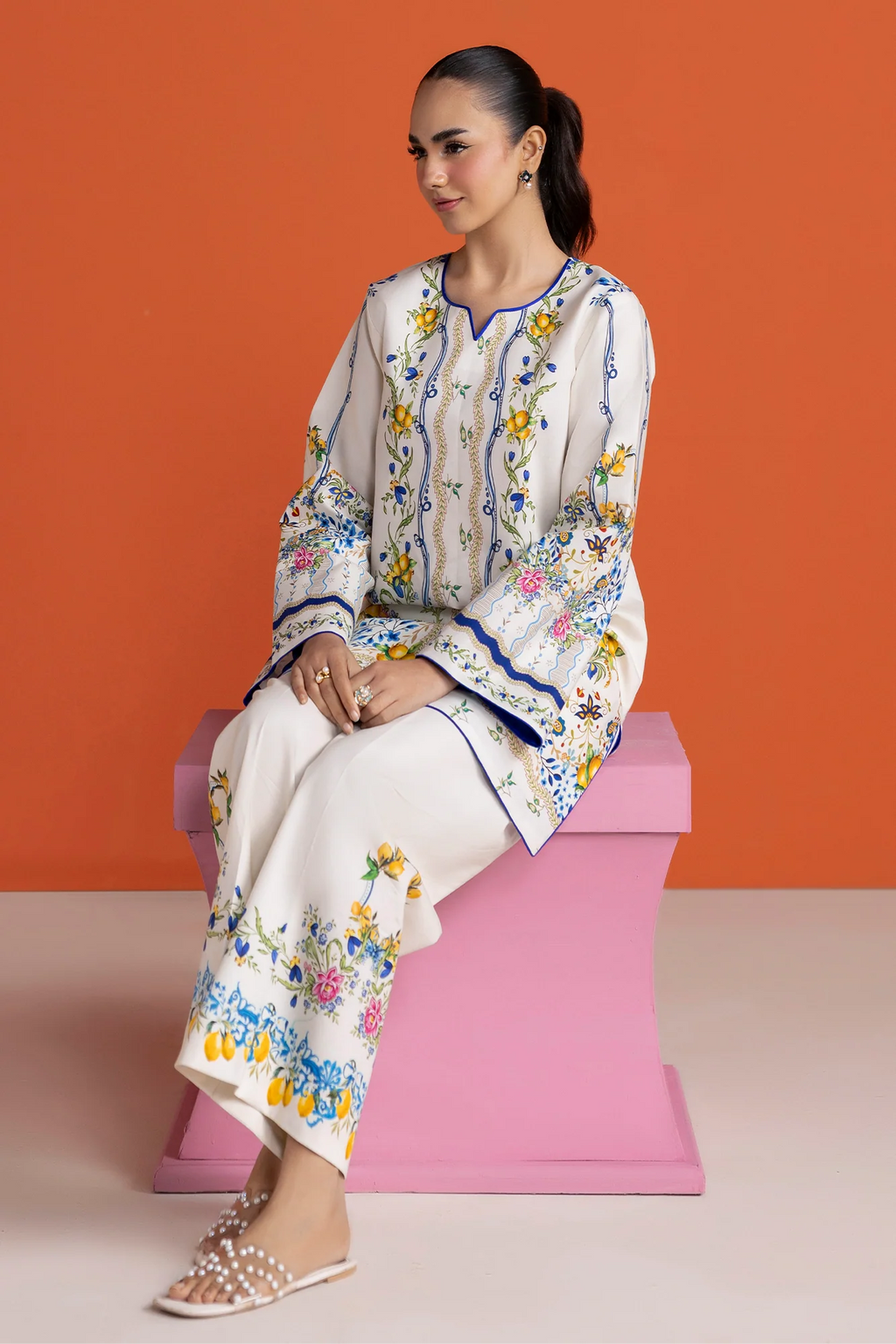 Unstitched Cord 03 I Amal Summer Prints 2Pc I Rajbari