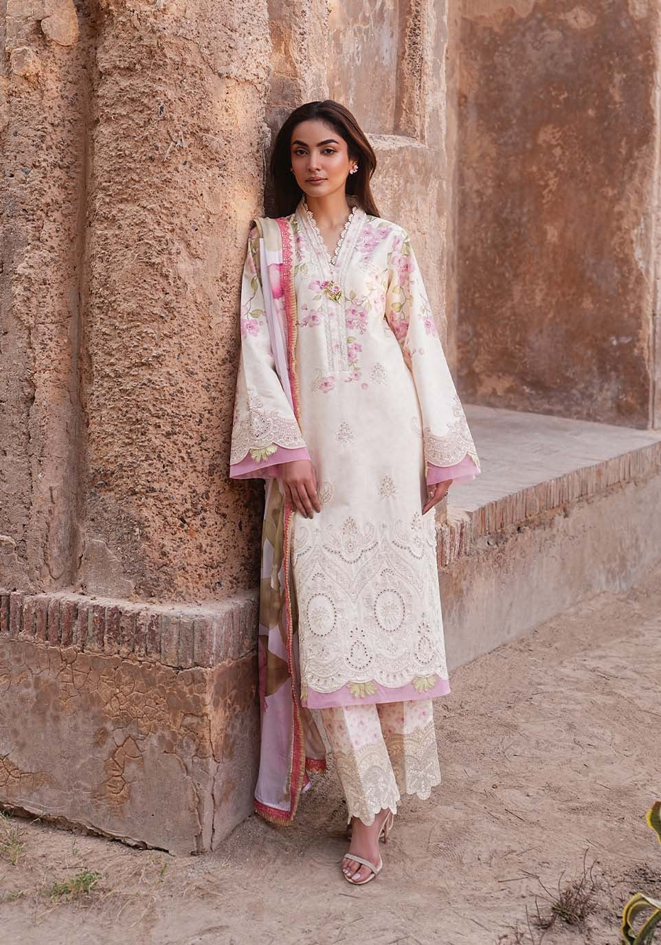 ZQL005 I The Anga Portal Luxe Lawn Eid Edit'26 I Zarqash