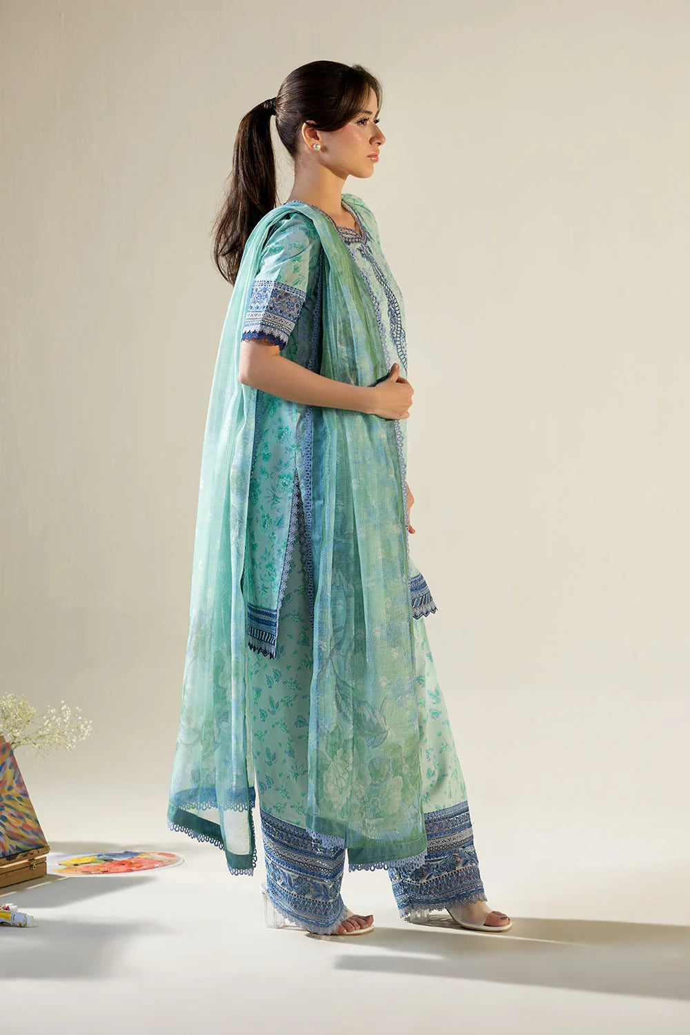Design 1B I Vital 2026 Unstitched I Sobia Nazir Secondary image