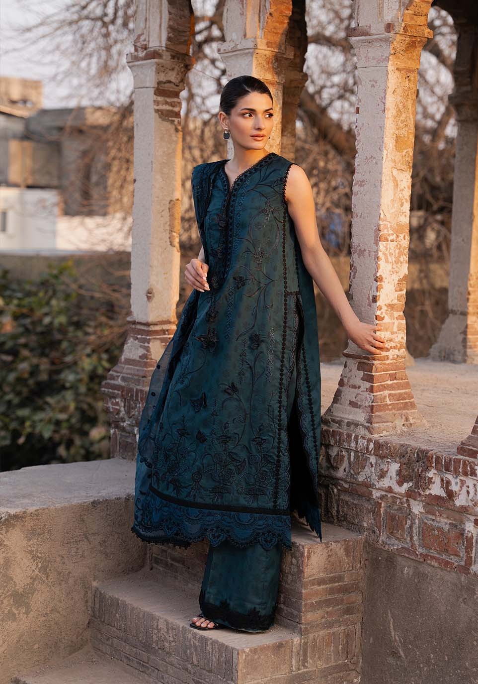 ZQL0014 I The Anga Portal Luxe Lawn Eid Edit'26 I Zarqash