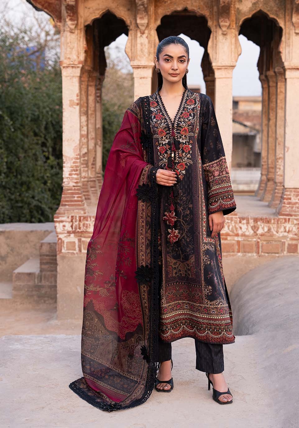 ZQL0012 I The Anga Portal Luxe Lawn Eid Edit'26 I Zarqash