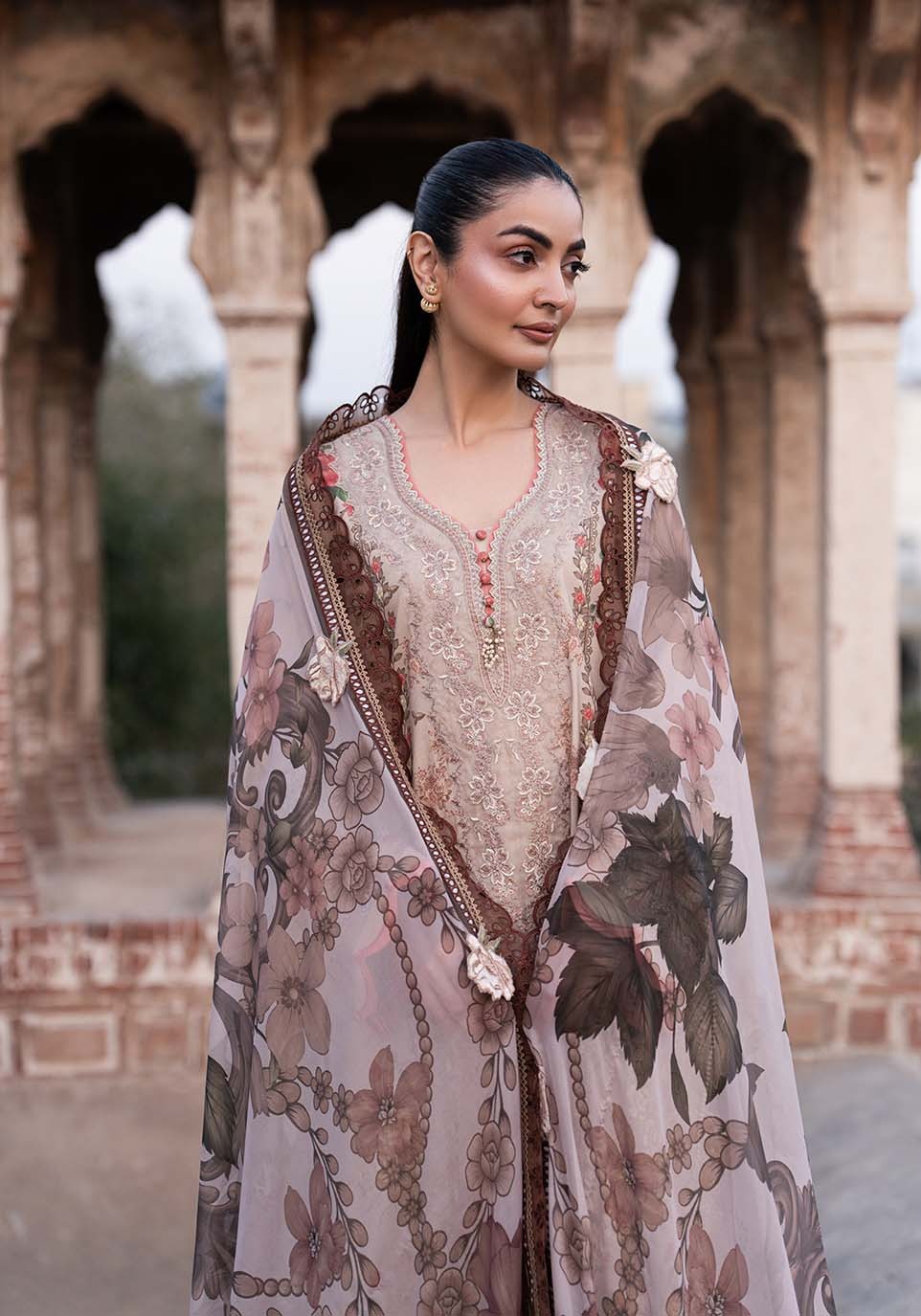 ZQL009 I The Anga Portal Luxe Lawn Eid Edit'26 I Zarqash