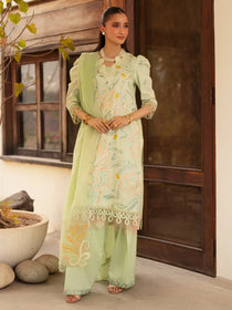 AN-012 | 3 PC Lawn I Angan Embroidered Lawn '26 I MAHNUR